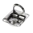4Pcs Deck Hatch Flush Ring Pull Latch Handle Stainless Steel 2-1/4'' x 2-5/8''