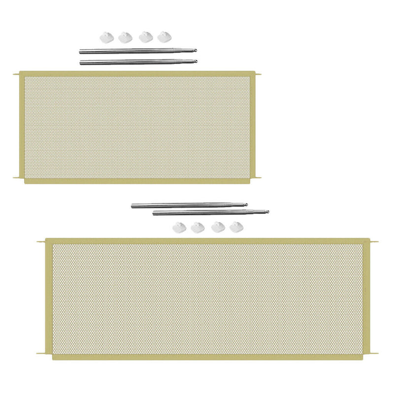 2Pieces Portable Puppy Safety Fence Pet Isolation Gate for Doggies Indoor