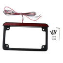 ABS Plastic Motorcycle License Plate Bracket Number Mounting Frame LED Light