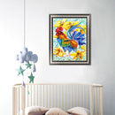 Rooster 5D DIY Full Round Drill Diamond Painting Animal Cross Stitch (B887) A