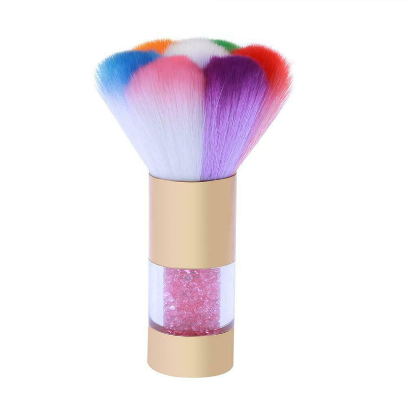 Professional Nail Art Dust Brush Nail Beauty Cleaning Makeup Brush(Pink)