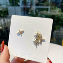 1 Pair Of Asymmetric Star Stud Earrings Best Gift For Women Jewelry Fashion O9Q8