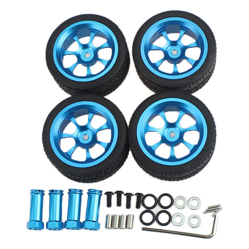 RC Rubber Wheel Rim Tyre for WLTOYS 144001 124018 124019 RC Car Parts