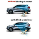 Car Wide Angle Round Convex Mirrors HD Frameless Rearview Blind Spot Mirror 2PCS