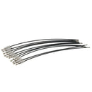 20x Wire Rope Key Ring Stainless Steel Wire Key Chain Pendant Loops Tool