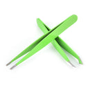 2Pcs/Set Green Hair Removal Eyebrow Tweezer Eye Brow Clips Beauty Makeup Tool OZ