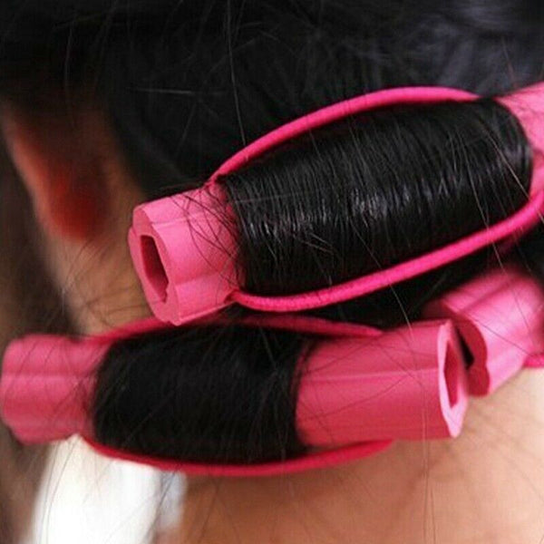 6pcs Magic Foam Sponge Hair Curler DIY Wavy Hair Travel Home Use Soft Hair  R5I1
