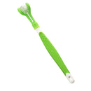Dog Toothbrush Puppy Teeth Brush Three Head Tartar Oral Care Tool I3K1