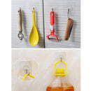 16 pieces wall hooks self-adhesive transparent hooks 7 cm x 7 cm hooks for  P7O1