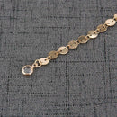 Multilayer Sequins Rhinestone Tassel Pendants Chain Necklace Choker Collar  G7B5