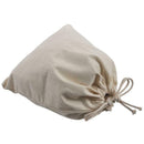 Women Girls Solid White Drawstring Beam Port Shopping Bag (19cmx24cm)