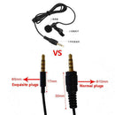 Clip-on Lapel Mini Lavalier Mic Microphone 3.5mm For Mobile Phone PC Recording^^