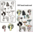 Mushroom Silicone Clear Transparent Stamps Seal Diary Nice Photo Cards Albu C5T3
