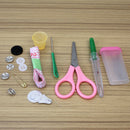 Practical Sewing Kit Thread Spool Needle Tape Measure Scissor Storage B LTI