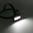 3W COB LED HeadLight AAA Torch Zoomable Headlamp Ultra Bright Light