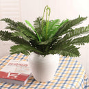 2x Artificial Plants 24 Branches Green Persian Leaves Leaf Grass Floral Decor