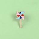 Colorful Windmill Brooches Badges Clothing Cartoon Enamel Shirt Lapel Pins