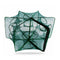 6 Sides 12 Holes Automatic Fishing Net NylonÃ‚Â Crab Fish Trap ShrimpÃ‚Â Cage (D) A