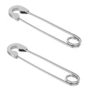3 Pairs Stainless Steel Punk Safety Pin Earrings Retro Style Chic