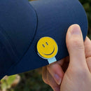 Yellow Smile Face Magnetic Hat Clip Golf Ball Marker for Golf Cap Visor