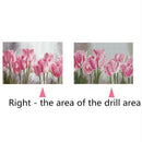 Full Diamond Painting Pink Tulips Diy Diamond Embroidery Flower Series Deco