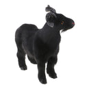 Chinese Mascot Lucky Animal Zodiac Sheep Lamb Goat Statue Plush Toys Black