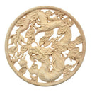 Wall Lamp Wooden Sculpted Dragon Flying Closet Door Carpentry Accessory (20