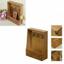 Retro Wall Mounted Key Holder House Hooks Box Wooden Case Storage Cabinet Ra Hn