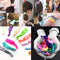 30Pcs Colorful Elastic Knotted Hairband Girl's Ribbon Hair Ties Ponytail Holders