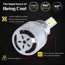 2pcs LED Car Light Bulbs H1 36W 3000K COB Auto Headlight Fog Lamp Bulbs A