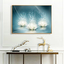 Diamond Embroidery Full Round Diamond Painting Three Lotus Rhinestone Art