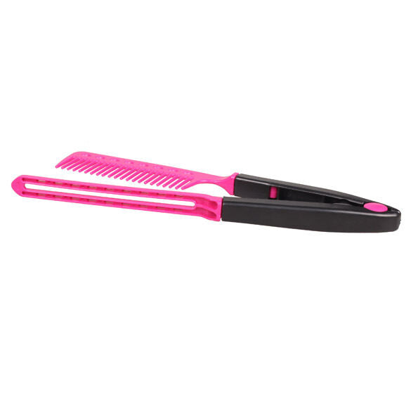DIY Salon Hairdress Styling Hair Straightener V Comb Flat Irons Straightening A