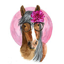 5D DIY Full Drill Diamond Painting Novelty Horse Cross Stitch Decor (B963)