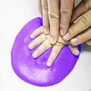 4pc20g Baby Care Hand Foot Inkpad Soft Clay Washless Footprint Mud (Purple)