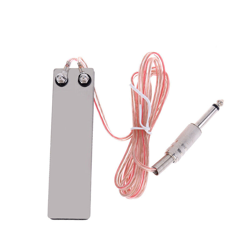 1X Stainless Steel Tattoo Foot Pedal Switch Control For Machine Gun Power`Supply