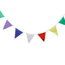 12 Flags Multicolor Flag Cotton Banner Pennant Wedding/Birthday Party Decor