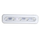 Tap Lights 5-LED Self-Stick Under Cabinet Push Night Light Closet Light