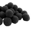 500Pcs Vibrant Colours Fluffy Small Craft Pompoms 18mm Black