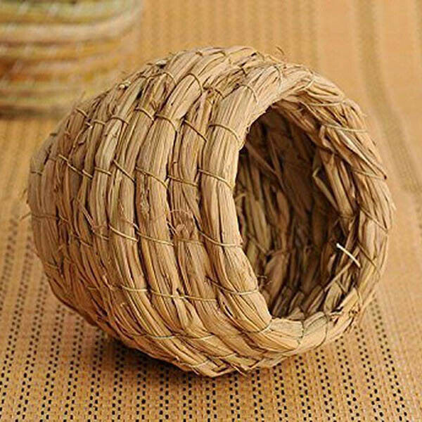 Cute Bird's Nest Handwoven Straw House small animals Hamster