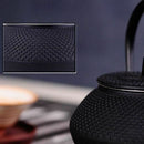 Style Cast Iron Kettle Teapot Comes With Strainer Tea Pot 300ml (Black) Z2Y9