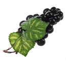 Soft Plastic Burgundy Bunch Simulation Grapes Fruit Home Decoration T7E8