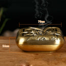 Retro Censer Burner Coils Incense Holder Buddhist Aroma Censer Chrysanthemum