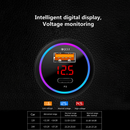 QC3.0+PD USB Dual Ports Car Lighter Charger Digital LED Voltmeter