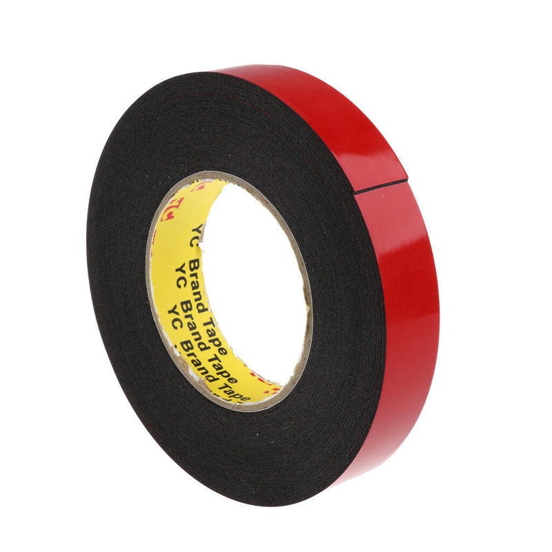 33ft / 10m Double Sided Foam Adhesive Tape Automotive Mounting 25mm Width