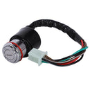 6-Wires Motorcycle Scooter Security Ignition Electric Door Lock Fit For Gn  Q4Z8