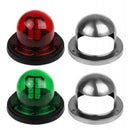 1Pair Marine Bow Light 12V Stainless Steel LED Navigation Side Lights Boat Yacht