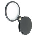 Portable 60mm Diameter 5X Round Magnifying Glass w Black Cover