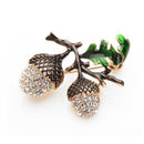 Rhinestone Pine Tower Brooches Women'S Alloy Plants Weddings Banquet Party