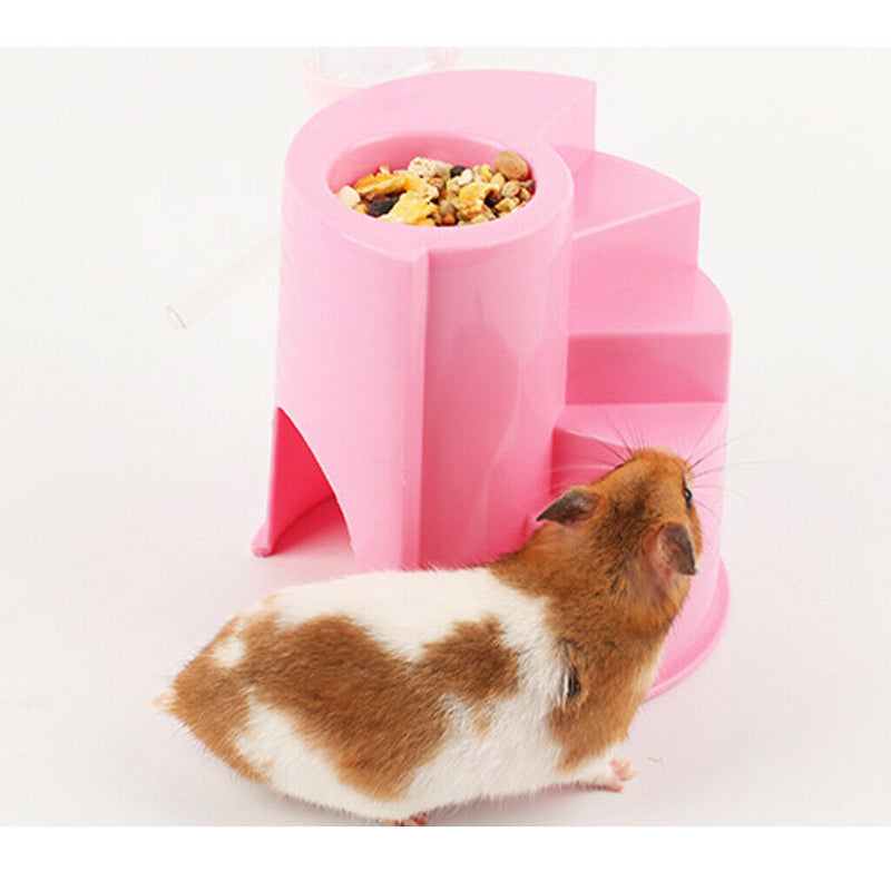 Small Pet Castle Hide House for Hamsters Guinea pig Eating Drinking Sleeping