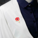 Flower Rhinestone Pins Brooches Clothes Lapel Jacket Shirt Badges Ornaments A